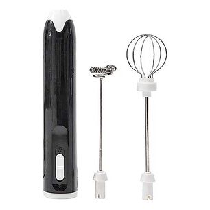 Mini Batidor Recargable 2 Velocidades Acero Inoxidable Negro