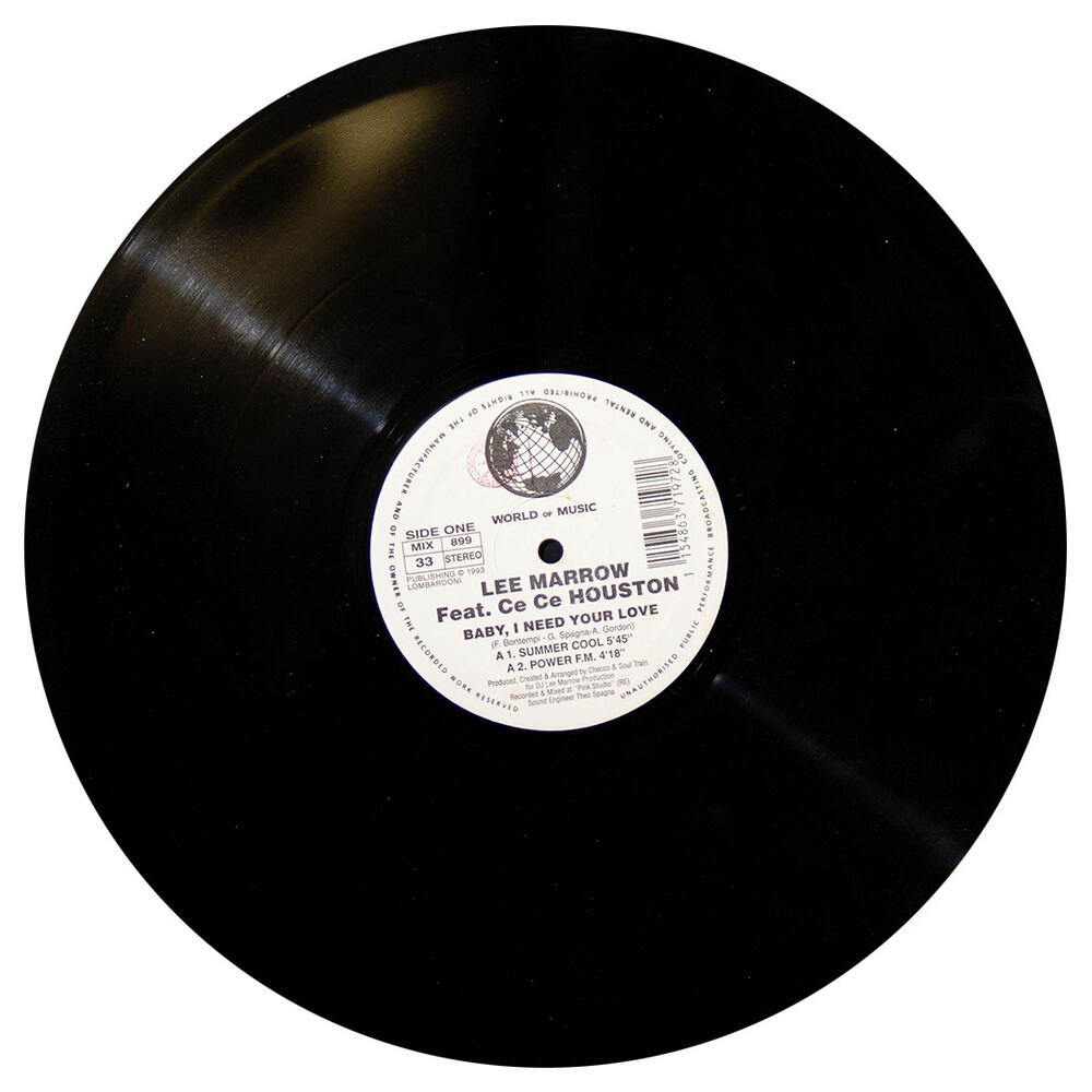 Lee Marrow Ft. Ce Ce Houston - Baby, I Need Your Love | 12" Maxi Single Usado image number 2.0