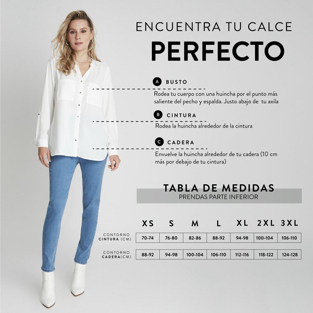 Jeans Calza Con Pretina Alta image number 4.0