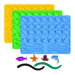 Molde De Silicona Bajo Del Mar + Gusano Mundo Marino