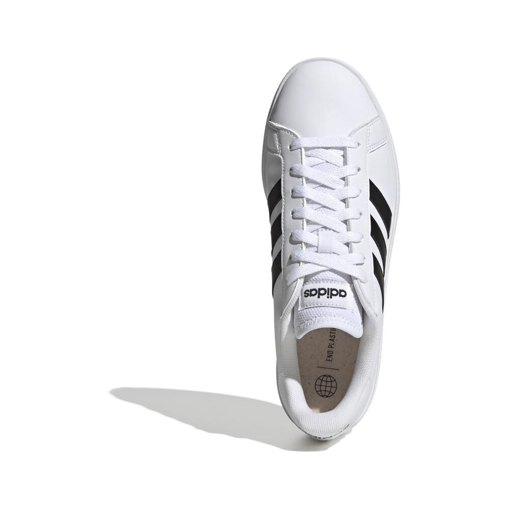 Zapatilla Urbana Hombre Adidas Grand Court Base 2.0 Blanco image number 4.0