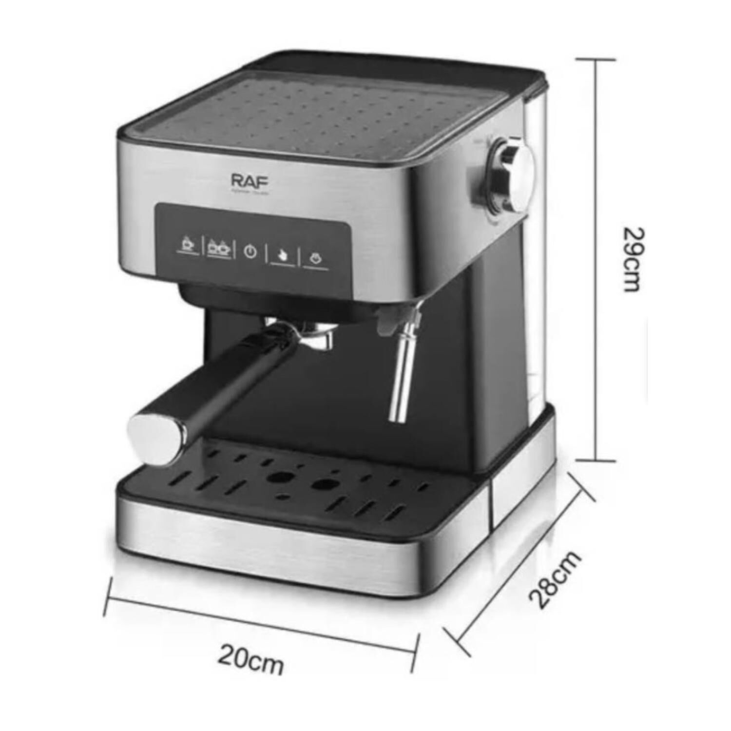 Cafetera Espresso Con Espumador 10 Tazas 850w R136 Raf image number 1.0