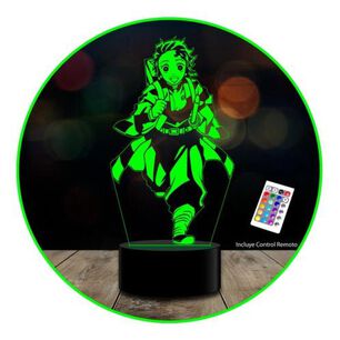 Lampara 3d Tanjiro Demon Slayer C Remoto 16 Color