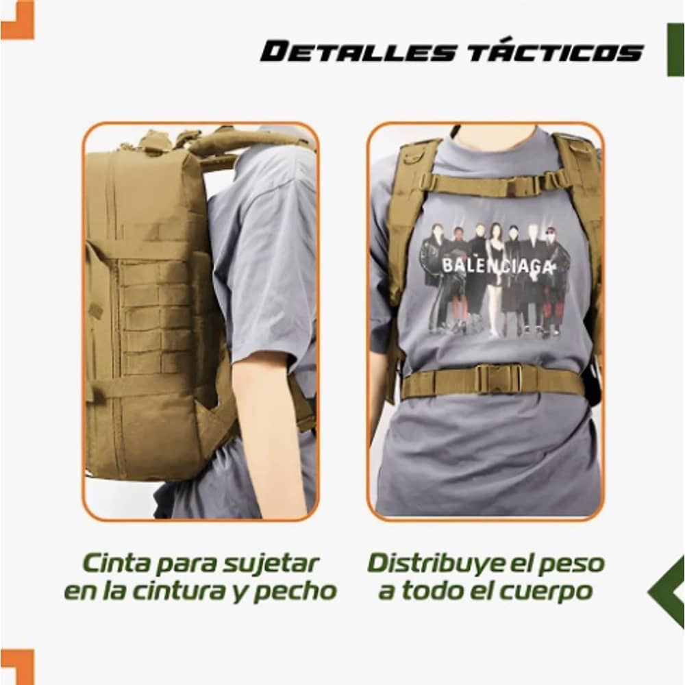 Mochila Tactica Outdoor 45l Impermeable image number 4.0