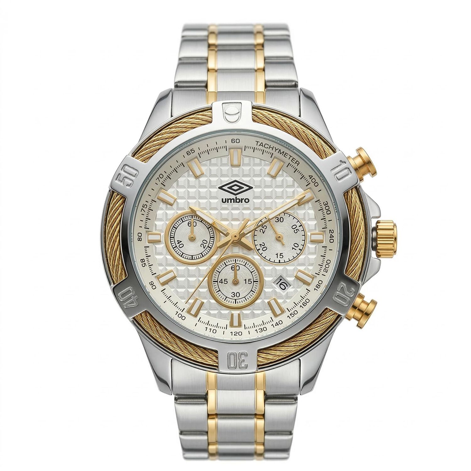Reloj An&aacute;logo Hombre Umbro Plus Plateado/dorado Umbp-1500-128 image number 0.0