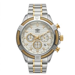 Reloj An&aacute;logo Hombre Umbro Plus Plateado/dorado Umbp-1500-128