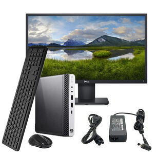 Kit Monitor 24 Pulgadas + Micro Cpu Hp 800 G3 Core I5 - 8gb Ram - 256gb Ssd