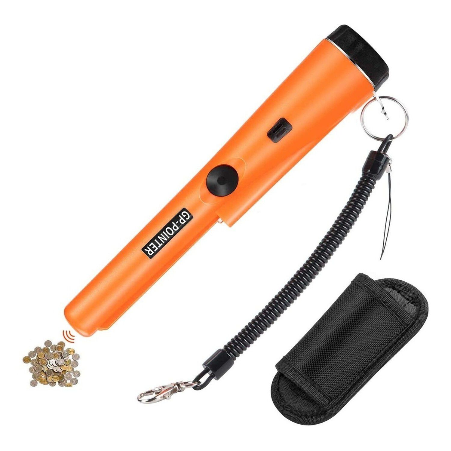 Detector Metales Port&aacute;til Mano Naranja Resistente Agua Ip66 image number 0.0