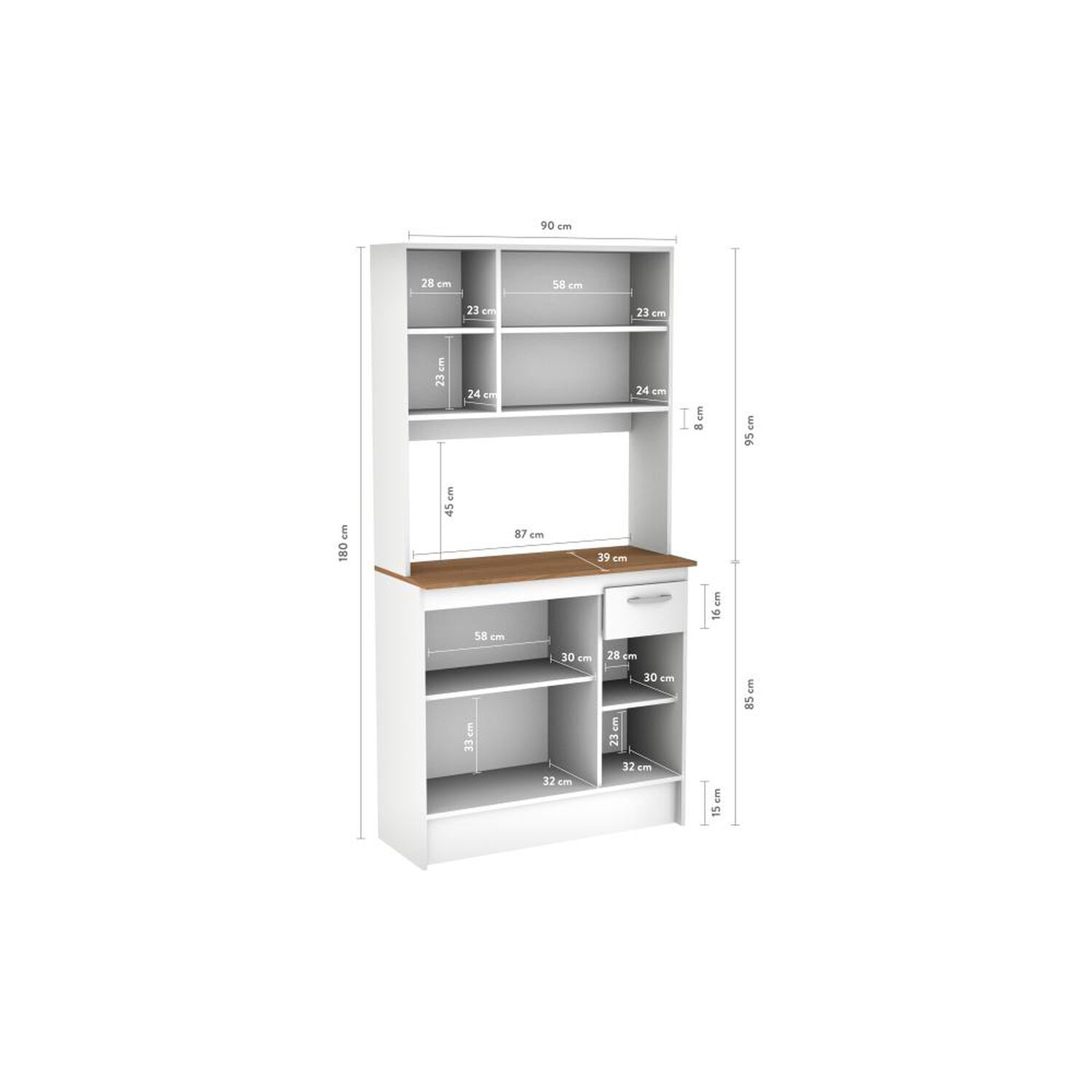 Mueble De Cocina Cic Sofia / 4 Puertas / 1 Cajon image number 1.0