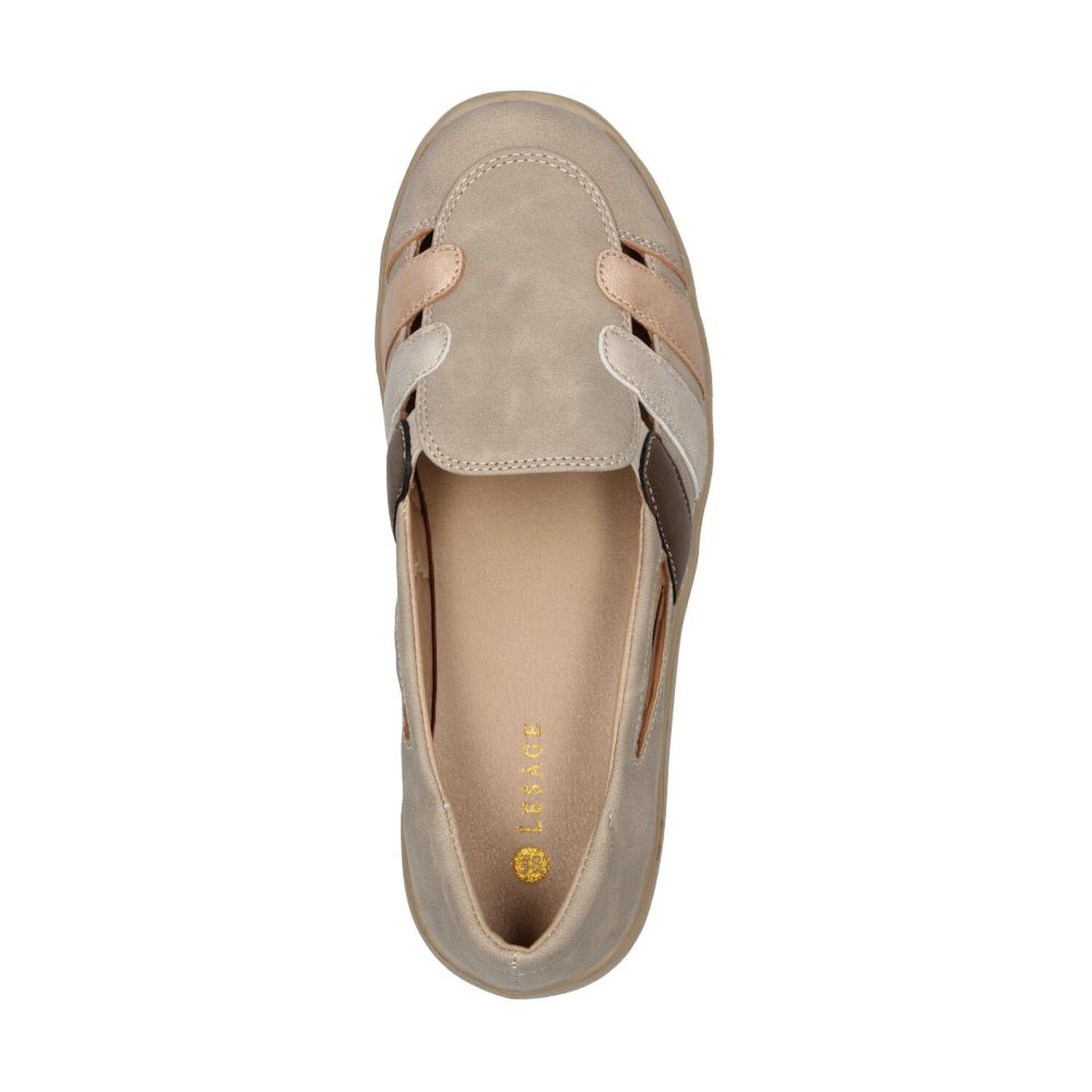 Mocas&iacute;n Mujer Lesage Beige image number 4.0