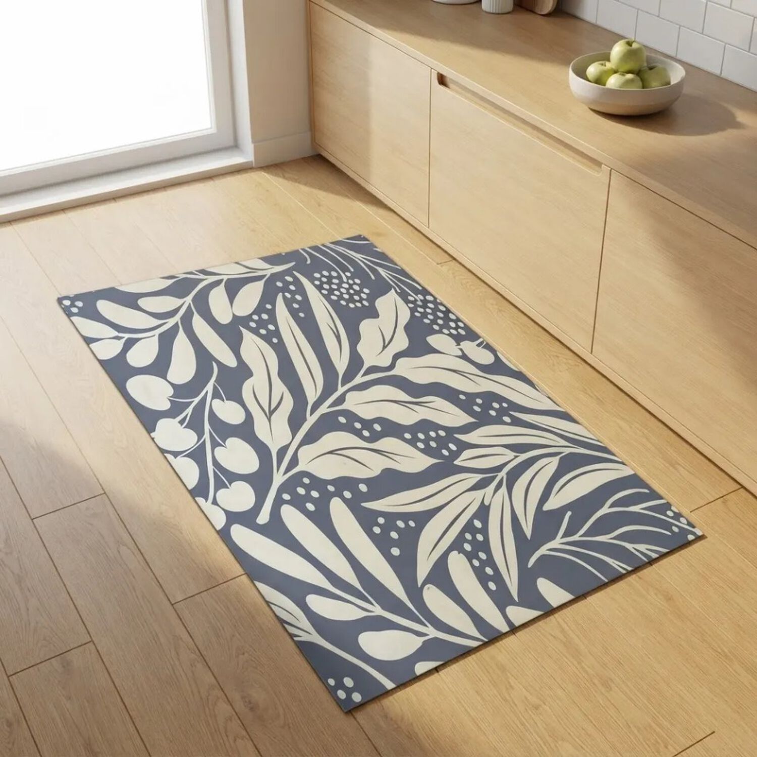 Alfombra Vin&iacute;lica Decorativa 4060 Cm - Nordic Leaves image number 0.0