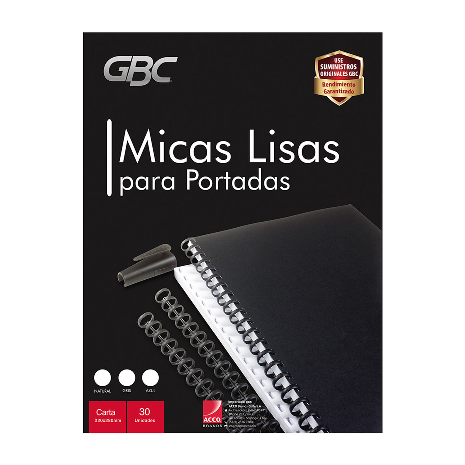 Paquete De Mica Ibico Tama&ntilde;o Carta 22x28 Cm Natural De 30 Unidades - Gbc image number 0.0