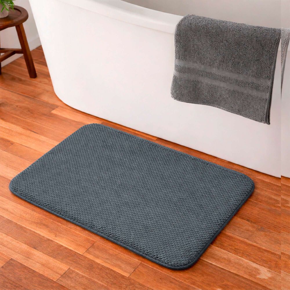 Alfombra De Ba&ntilde;o Nautica Home Popcorn 40x60cm Gris Oscuro image number 0.0