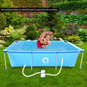 Piscina Con Filtro 2612l 66x179x258 Cm Celeste