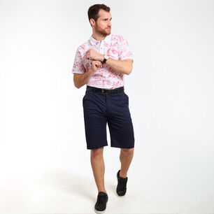 Polera Estampada Manga Corta Cuello Piqu&eacute; Hombre Peroe