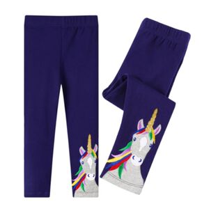 Calzas Niña Unicornio Azul Jump Kids 100% Algodón