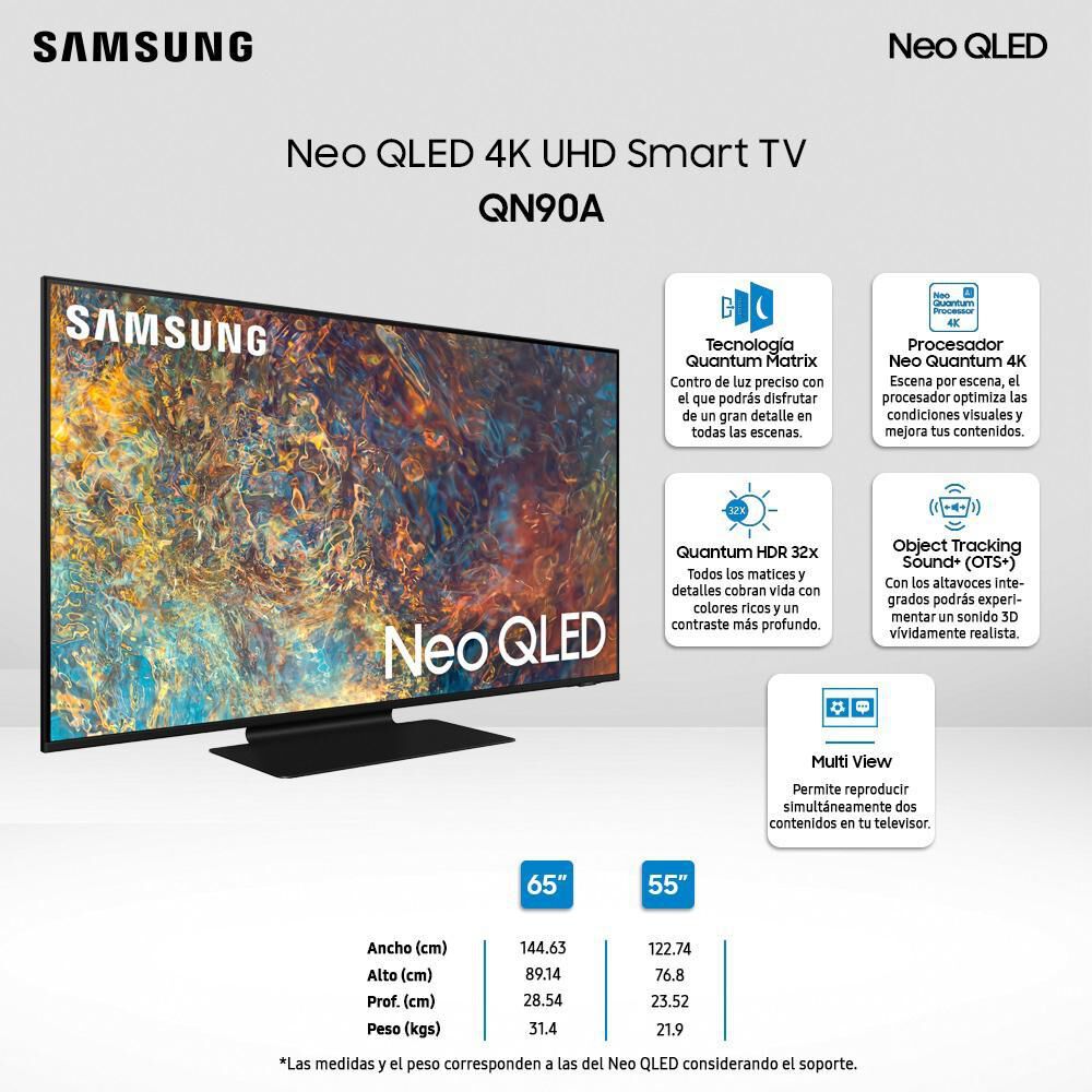 NEO QLED Samsung QN90A / 50" / Ultra HD / 4K / Smart Tv image number 7.0