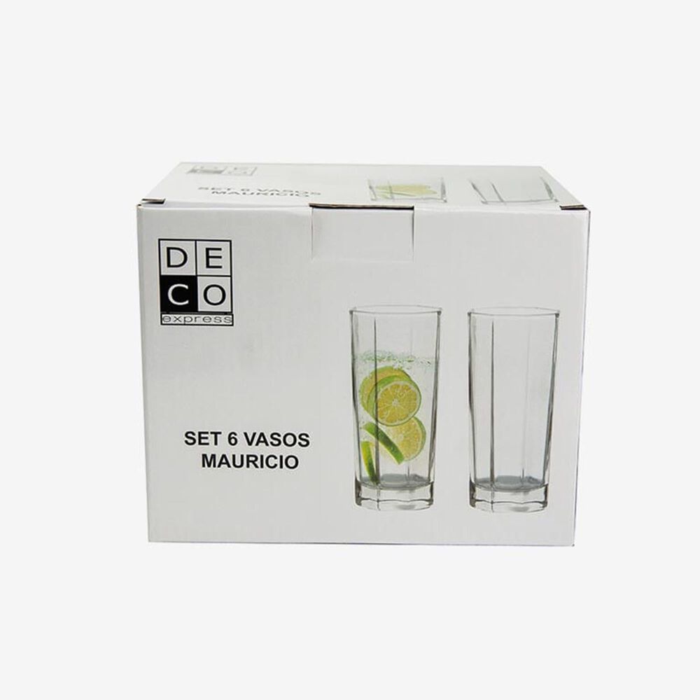 Set 6 Vasos Mauricio 245 Ml image number 4.0