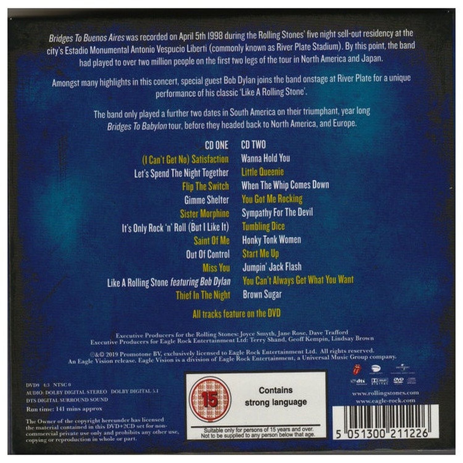 Rolling Stones - Bridges To Buenos Aires (2cd+dvd) | Cd image number 10.0