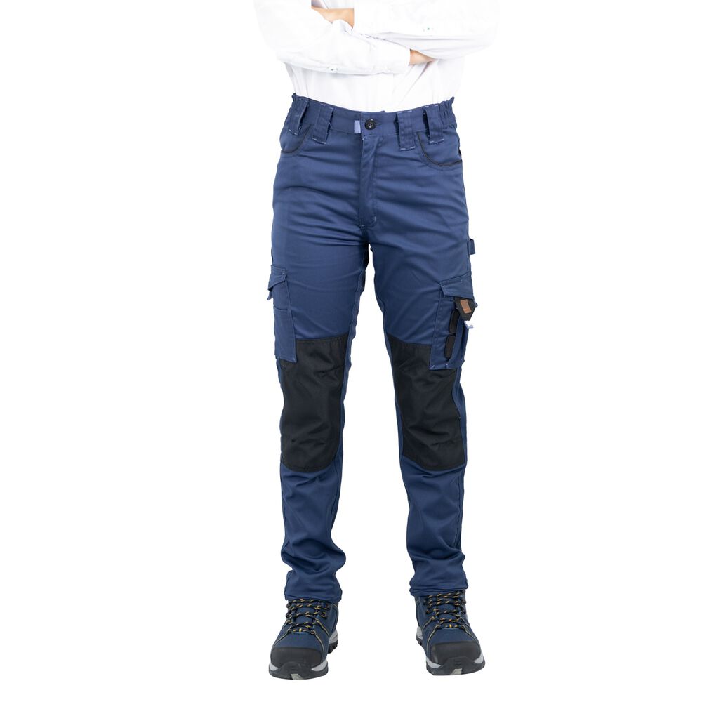 Pantal&oacute;n Cargo Hw Dakota Spandex Mujer Deep Blue image number 0.0
