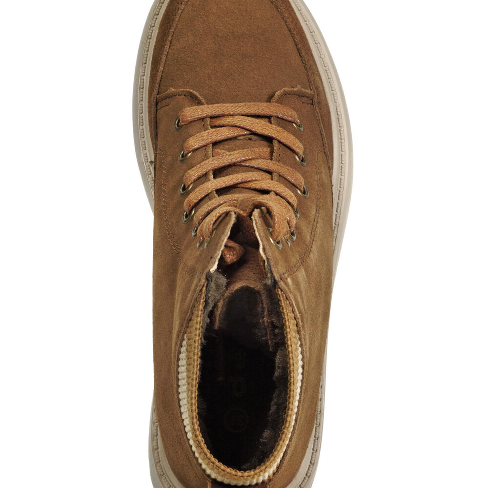 Bota Botín Cuero Melacia Camel image number 7.0