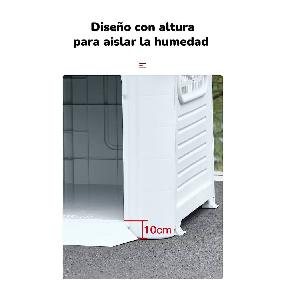 Casa De Perro Mascota Exterior Mediana 75cm Azul Lubabycas image number 2.0