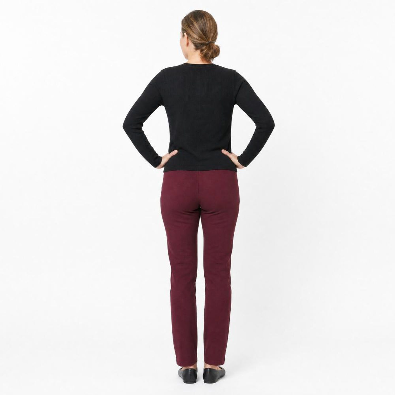 Calza Aplicaci&oacute;n Cierre Tiro Alto Skinny Mujer Lesage image number 1.0