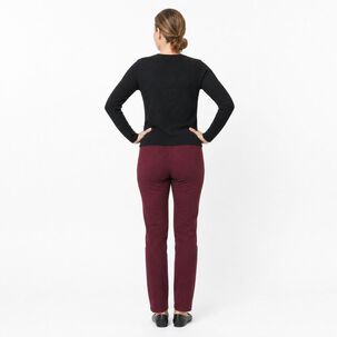Calza Aplicaci&oacute;n Cierre Tiro Alto Skinny Mujer Lesage