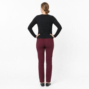 Calza Aplicaci&oacute;n Cierre Tiro Alto Skinny Mujer Lesage