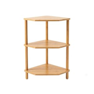 Estante Esquinero De Bamb&uacute; 3 Niveles Organizador Cocina Expandible