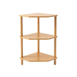 Estante Esquinero De Bamb&uacute; 3 Niveles Organizador Cocina Expandible