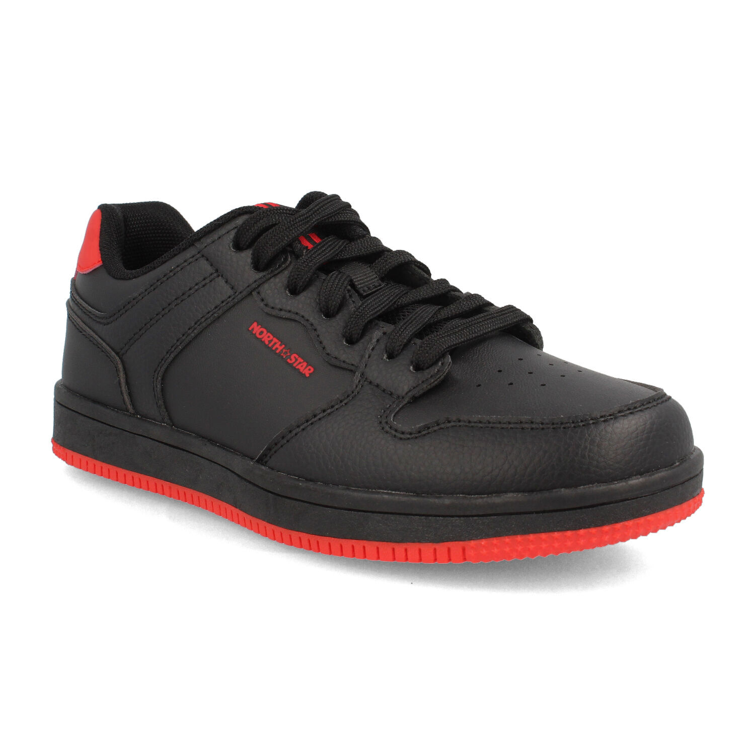 Zapatilla Ni&ntilde;o North Star Michael Negro-rojo image number 1.0