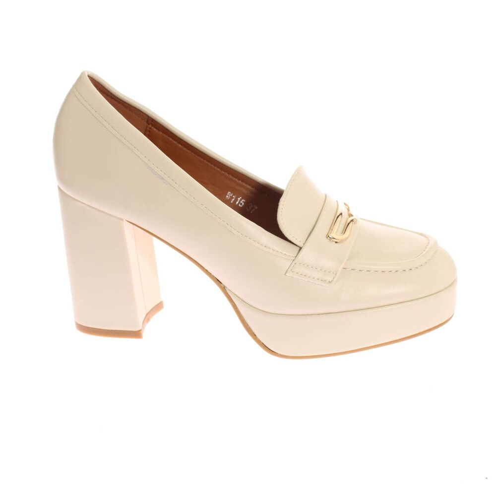 Zapato Tacón Blanco Vía Franca Art. 5w115khaki image number 1.0