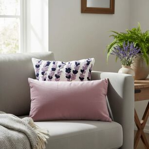 Set De 4 Cojines Decorativos Jard&iacute;n Lavanda Ros&eacute;