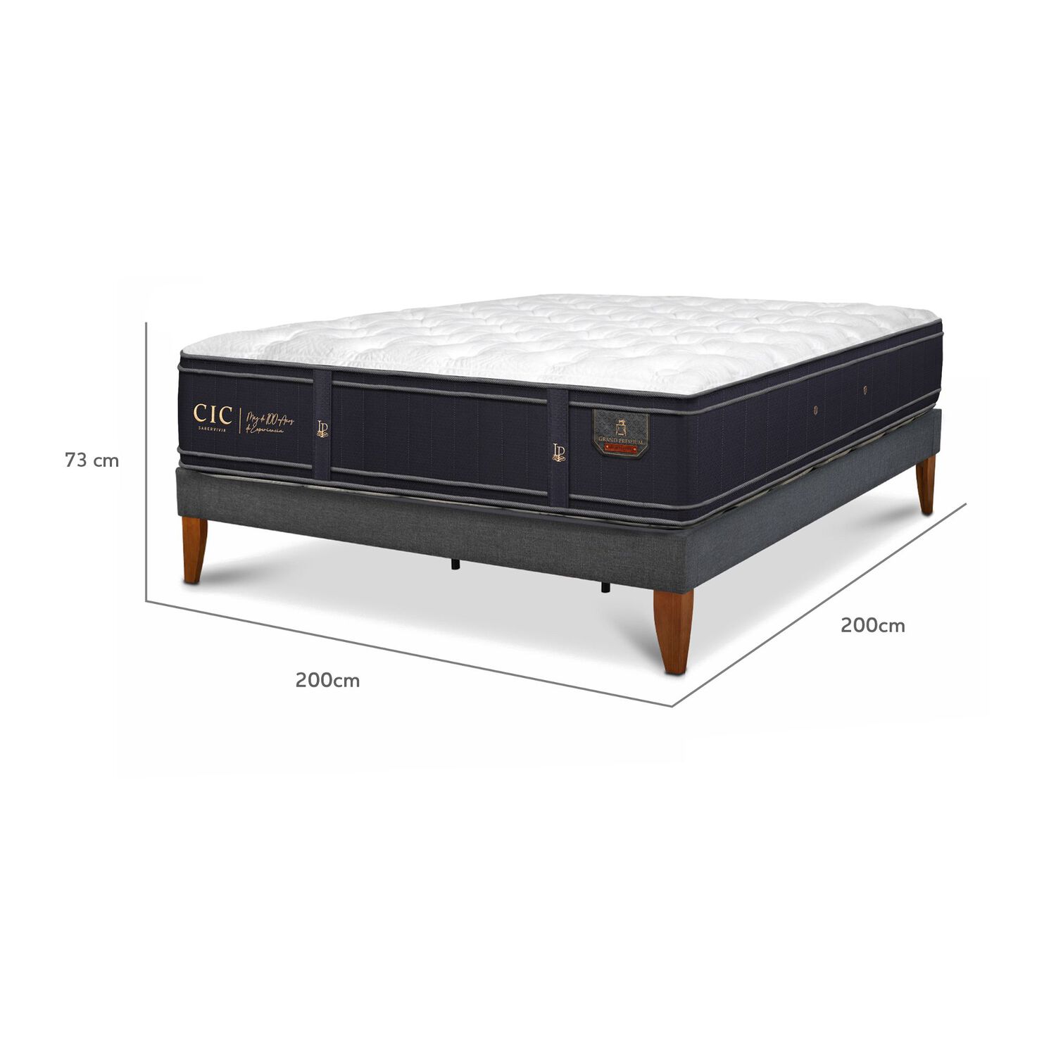 Cama Europea Cic Ce Box Grand Premium / Super King / Base Normal image number 2.0