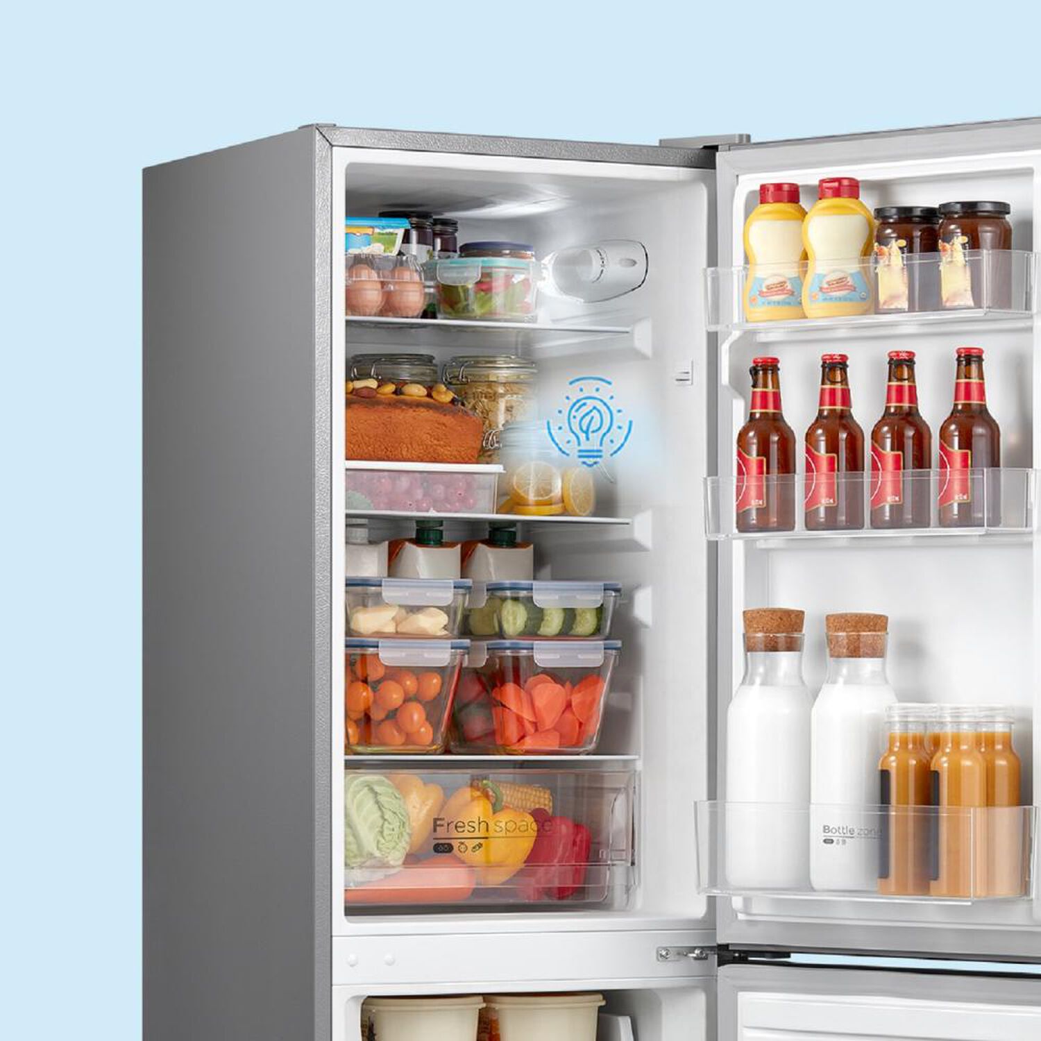 Refrigerador Bottom Freezer Midea MDRB241FGE13M / Fr&iacute;o Directo / 174 Litros / E image number 8.0