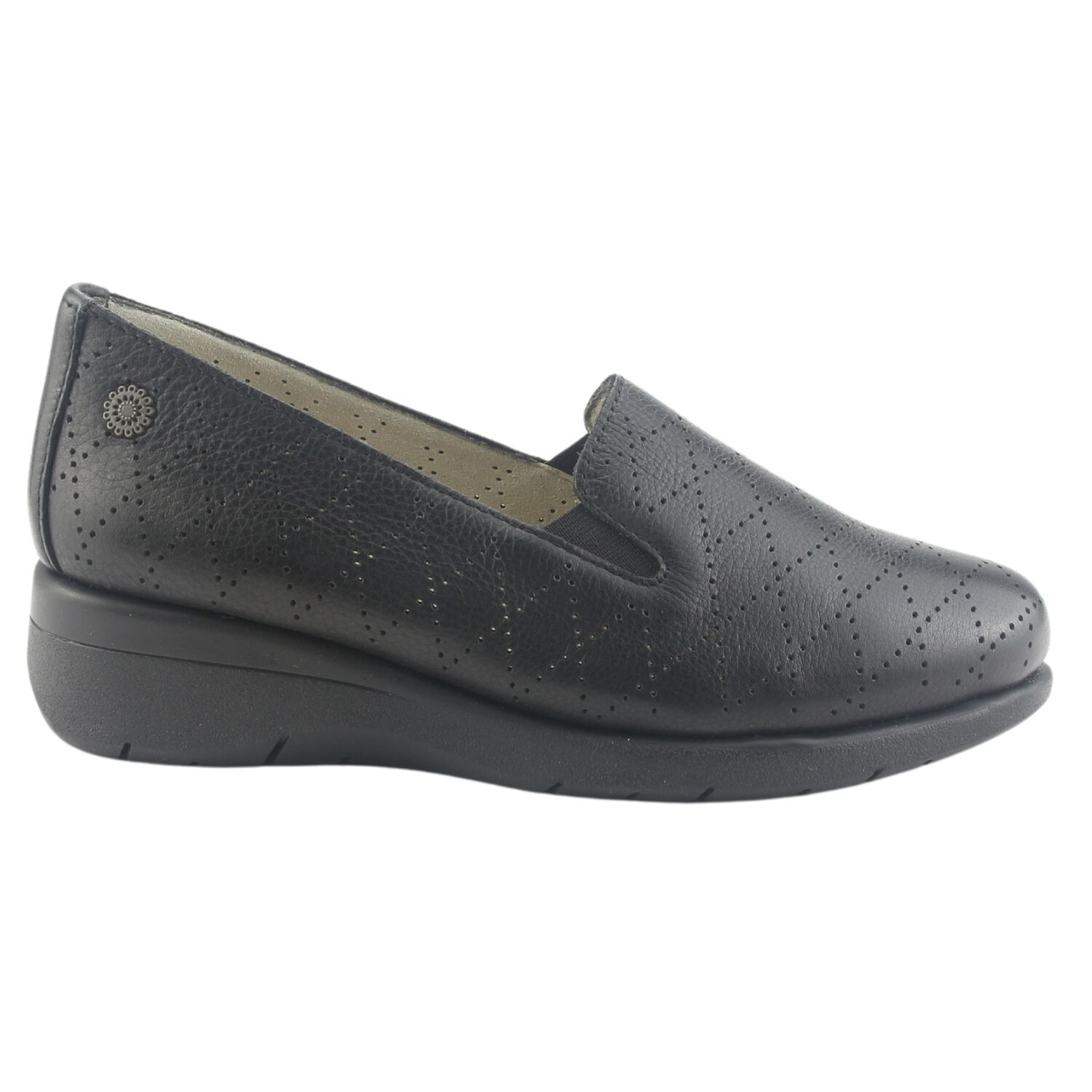 Mocasin De Cuero Chalada Mujer Cala-2 Negro Casual image number 0.0