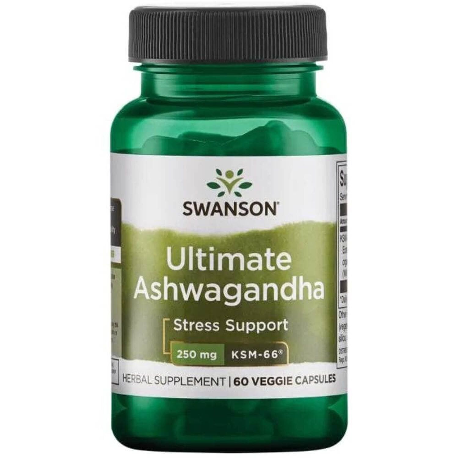 Ashwagandha Ksm-66 250mg 60 Veggie Caps image number 0.0