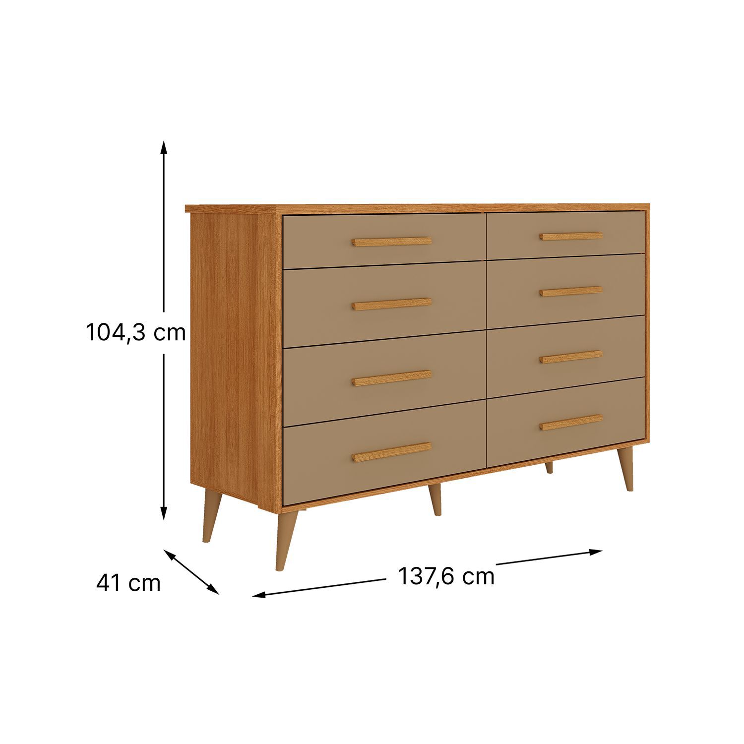Comoda Di Poretti Design Brisa / 8 Cajones image number 2.0
