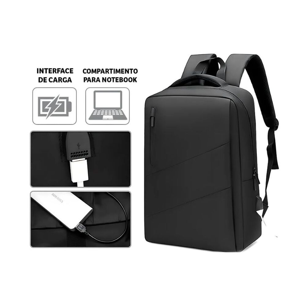 Bolso De Viaje Mochila Portátil Negro image number 3.0