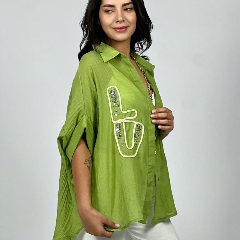 Blusa Bordado Love Con Lentejuelas Enigmática Boutique image number 9.0