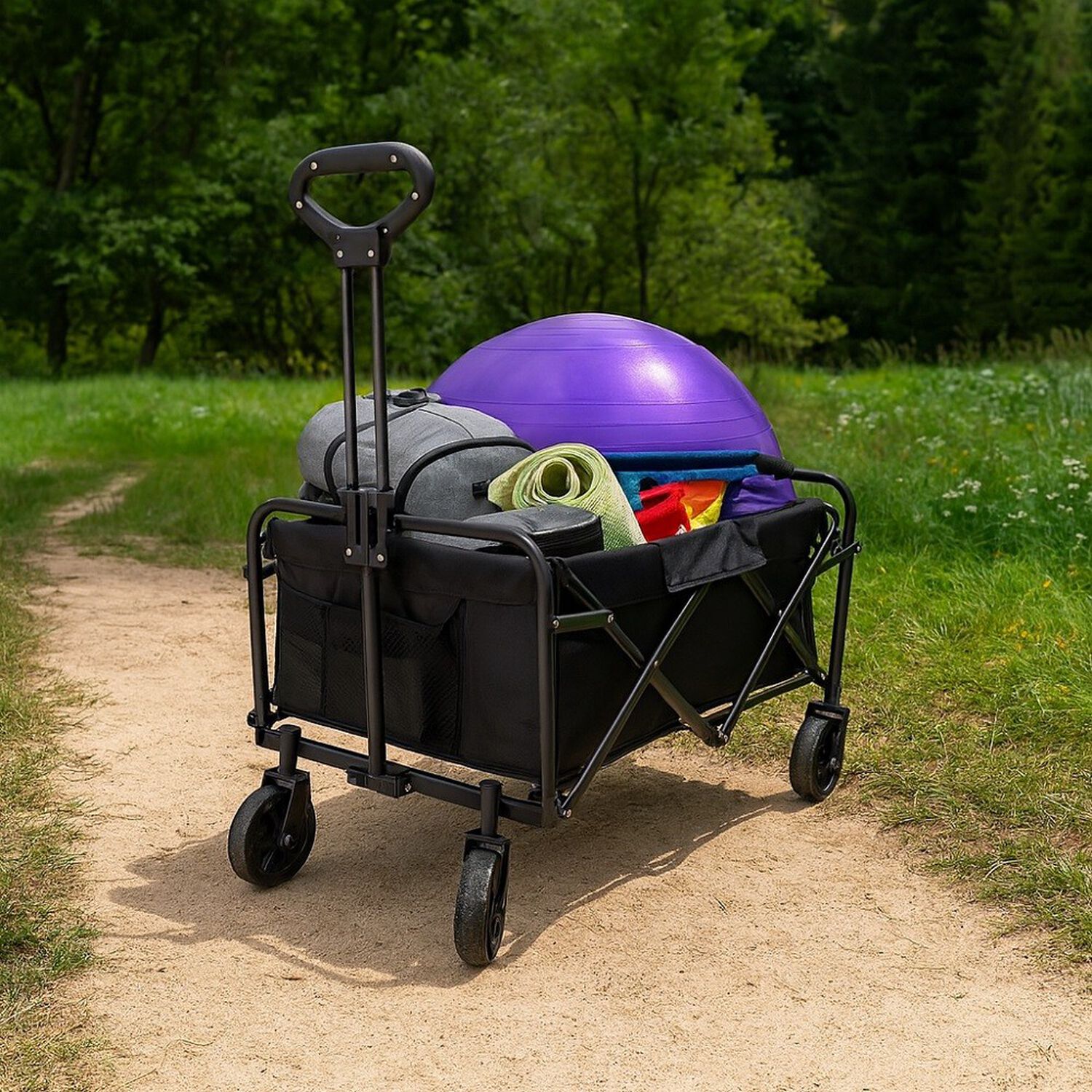 Carrito Arrastre Para Compras Plegable Para Camping Y Picnic image number 6.0