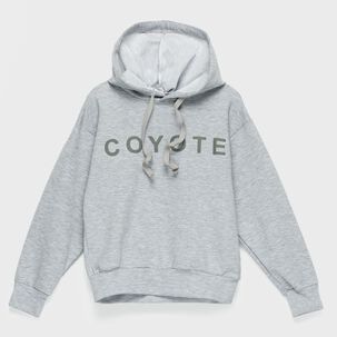 Polerón Gris Coyote Negro Algodón Peruano