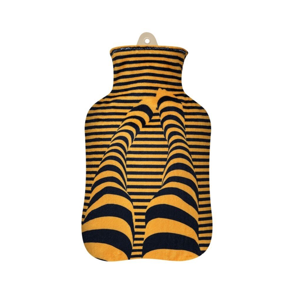 Guatero Thermicachile 1lt Medias Rayadas Amarillo Y Negro image number 0.0