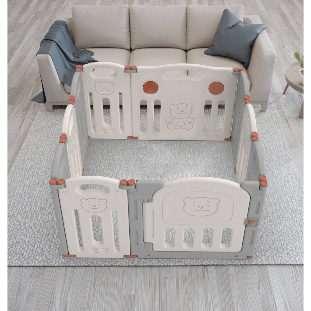 Corral Did&aacute;ctico De Juegos Plegable Teddy Grey image number 8.0