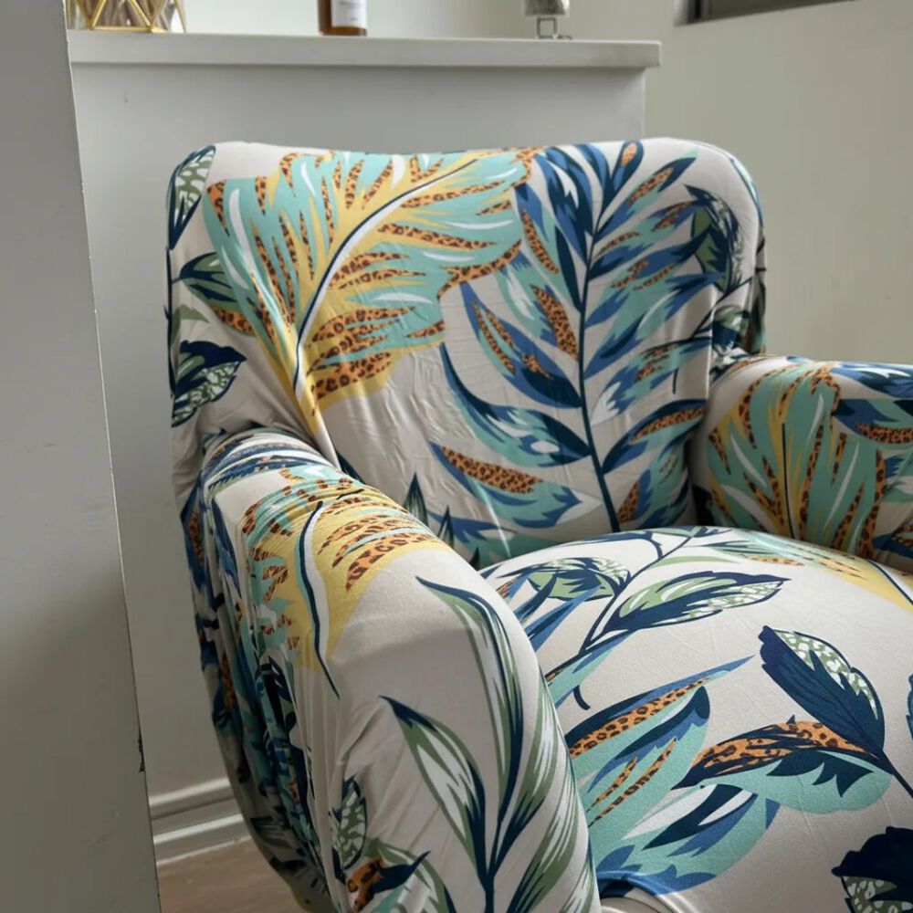 Funda De Sof&aacute; Estampada De 1 Cuerpo image number 5.0