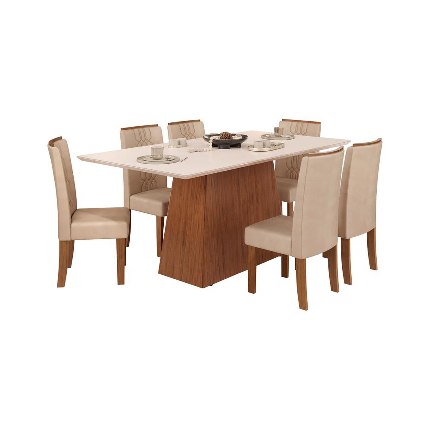 Juego De Comedor Vekkahome Dulce / 6 Sillas image number 0.0