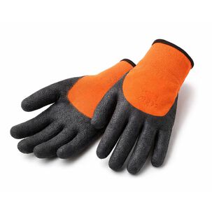 Guante Para Trabajos Jardines Jardineria 24 Cm Naranjo Talla M