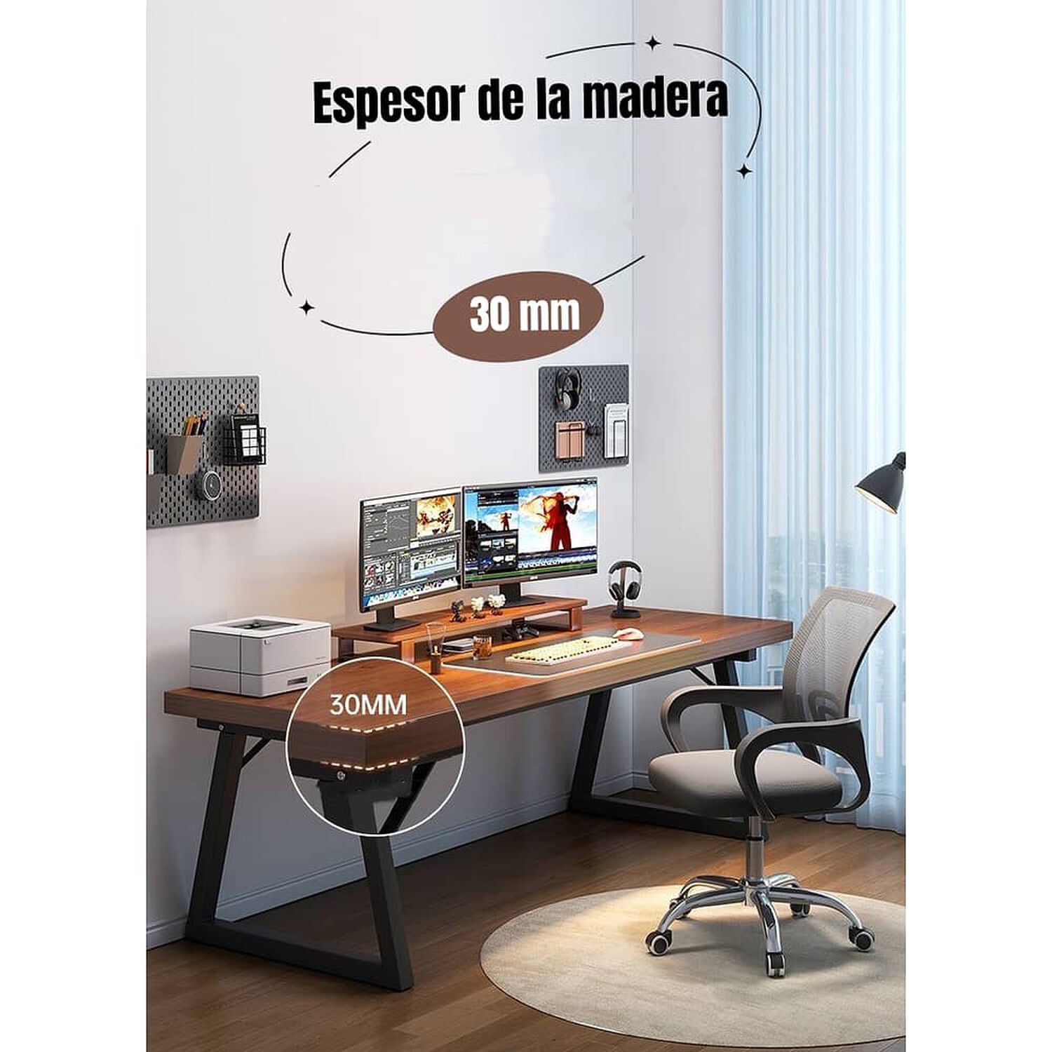 Escritorio Mesa 120*60*75cm Wind By Lubabycas image number 7.0