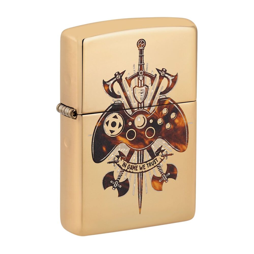 Encendedor Zippo Gamer Creed Design Dorado Zp46141 image number 2.0